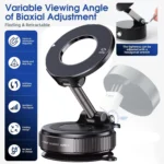 Supporto magnetico per telefono da auto con ventosa 360° - immagine 3