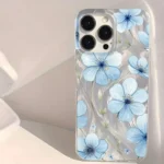Cover floreale blu per Xiaomi Redmi Note 14/13/12/11/10 - immagine 2