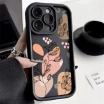 Cover iPhone con piante astratte e fiori