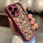 Custodia iPhone in silicone floreale retrò antiurto - immagine 4