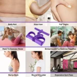 Tenditore elastico a 4 tubi per pedali, yoga e fitness casa - immagine 5