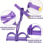 Tenditore elastico a 4 tubi per pedali, yoga e fitness casa - immagine 3
