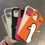 Custodia iPhone anatra carina in silicone antiurto - immagine 6