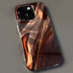 Custodia effetto pelle invecchiata marrone per iPhone - immagine 5