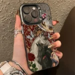 Custodia rosa cavalli vintage per Xiaomi Redmi serie